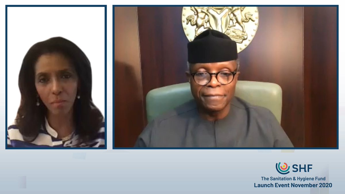 UnitedPurposeNG's tweet photo. Still on the @SHFund launch which held yesterday;

Vice President of Nigeria  @ProfOsinbajo said that the Sanitation and Hygiene Fund is in many senses a lifesaver.

#SHFund #SHFLaunch #Sanitation #WTD #Hygiene #SDG6 #WTD2020 #GlobalGoals https://t.co/d5Rz3Y6rDa