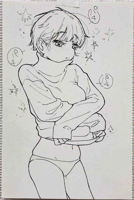 エッ…めっっちゃ可愛い…何この子…!!!胸の膨らみヘソ全て良い?????
やはり天才でわないか私…? 
