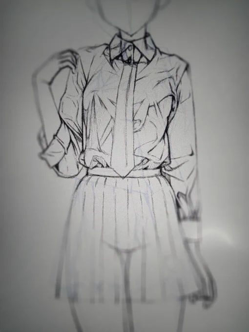服のムズい···😓 