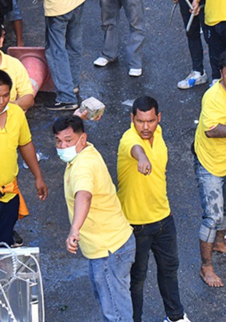 อิฐก้อนเท่าหัวคน แล้วหน้าชัดขนาดนี้ กูจะรอดูว่าตำรวจมันจะแถยังไงได้อีก #ม็อบ17พฤศจิกา