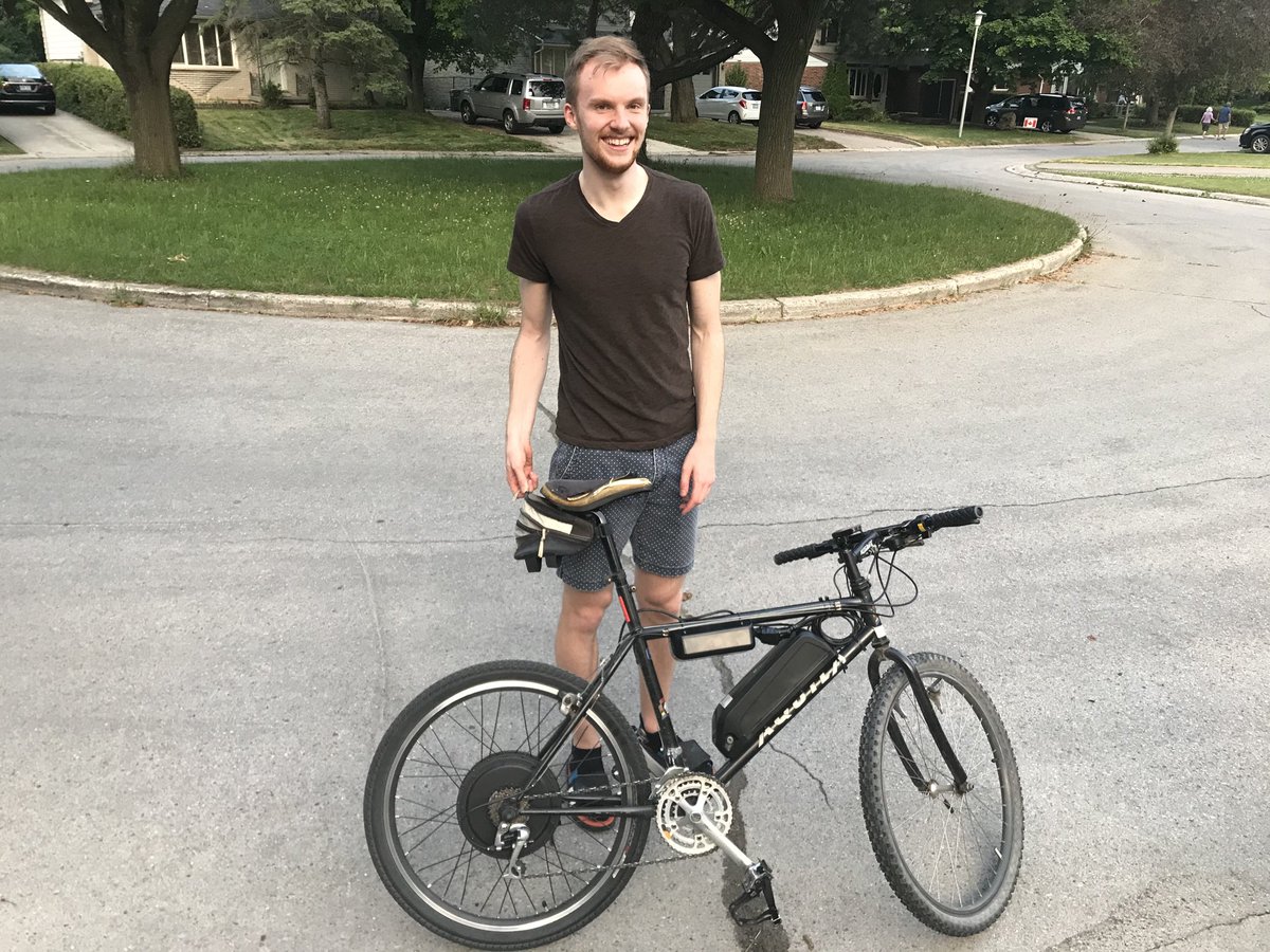 Anyone sees this bike please call London police. Stolen from western last night. Self made e bike and someone’s pride and joy. Thank you