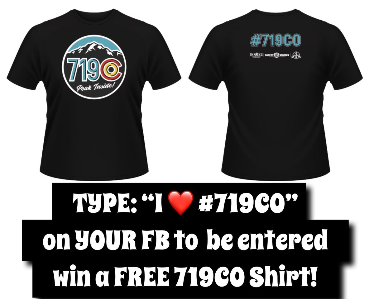 PapiSorrels's tweet photo. 🚨Wanna FREE #719CO shirt &amp; MORE?** Type “I ❤️ #719CO” ** 
on your FB/IG/Twitter &amp; be entered to win a FREE Giveaway Package from #LocalFirst Biz around town! 
* 1 entry for EVERY POST we see! (Double Entry if ya add our LOGO to it!) *Winners announced WED @ our  Podcast NOV 25th https://t.co/1Wve4oqMiX