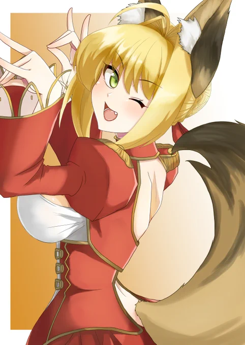 #ネロを描いていく
193日目
狐スタイルとなったネロちゃま

#FGO #FateGO 