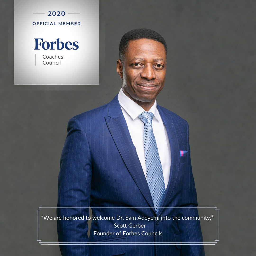 I am very honored to be accepted in the Forbes Coaching Council. 

If you know anything about Forbes, they have built a prestigious publication for business leaders and executives. I am excited to be part of it all.

#samadeyemi 
#forbes 
#saglc
#samadeyemiglc 
#leadership