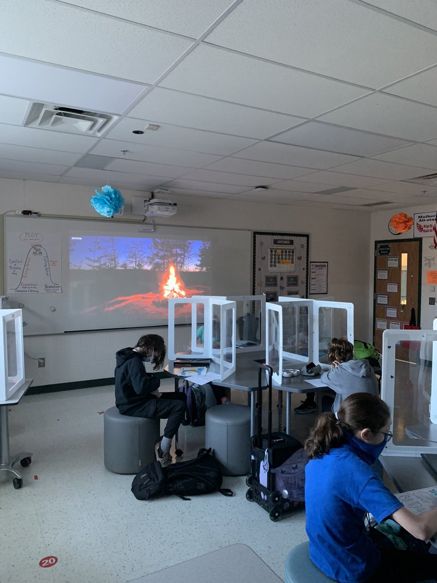 A little mindful coloring with a crackling fire to end our Monday Matters lesson about the brain. #milfordmeansall #mlballstars