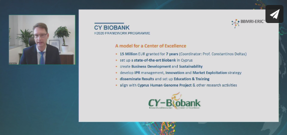 👉The @EU_H2020 @CYBiobank is the largest state-of-the-art biobanking project in 🇪🇺 & as highlighted by @BBMRIERIC DG @habermann_k at #EBW20 it is a model for a Centre of Excellence 👏so glad to be part of the #BBMRI_QM team working on this 🇨🇾project😀 @UCYOfficial #MUG @RTDTalos