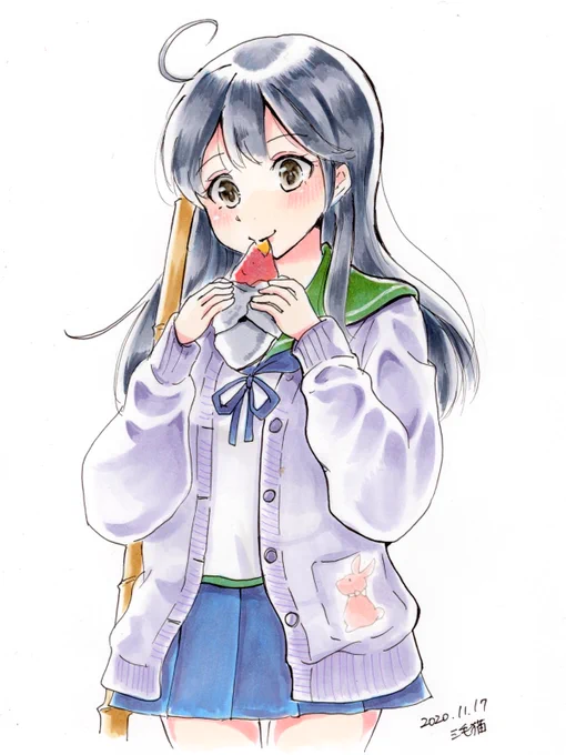 潮ちゃん、進水日おめでとう!

お芋を食べる姿もきっとかわいいと思います!

#艦これ版深夜の真剣お絵描き60分一本勝負
#艦これ版真剣お絵描き60分一本勝負_20201117
#艦これ #潮 #コピック 