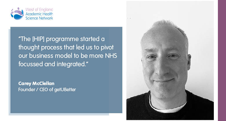 HealthInnoWest's tweet photo. New blog! Meet Carey McClellan, @WEAHSN #DigitalHealthInnovator and Founder / CEO of @getubetter. Find out about his fascinating journey from initial concept to a contract with @NHSEngland and his experience of working with us along the way.
#HIP_AHSN
https://t.co/1aX46Eb3Os https://t.co/L0AcXieSD6