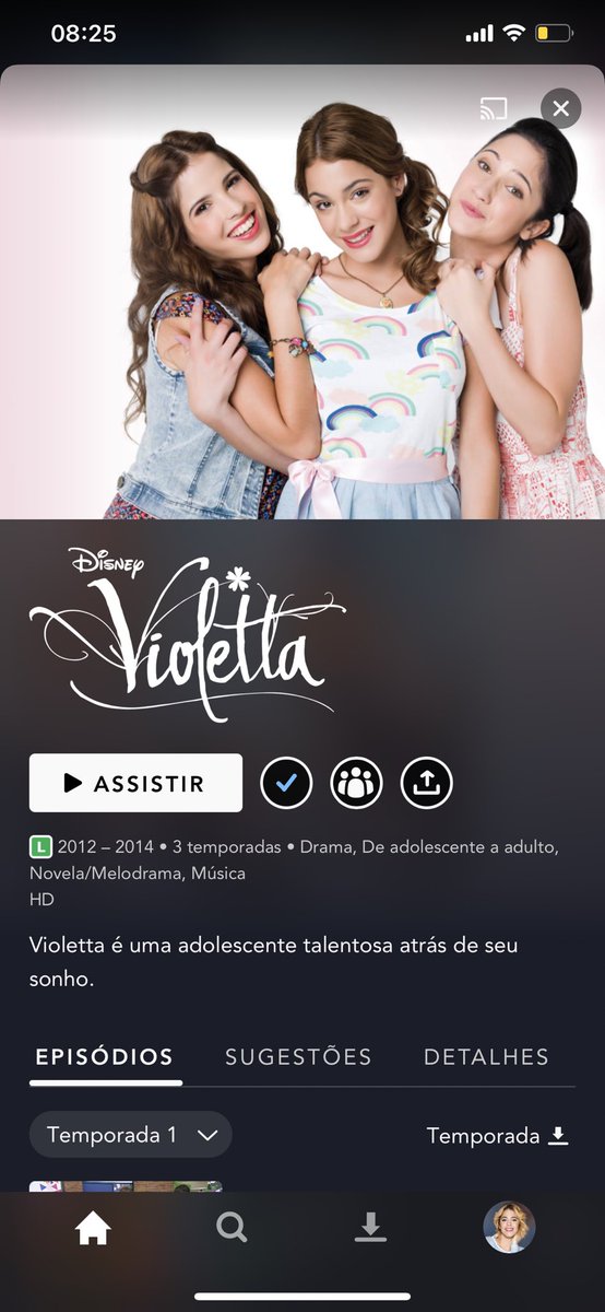 tinitabrazilian's tweet photo. eu tô mto emocionada 
Disney Plus com Violetta é tudo https://t.co/OHeBaPOogX