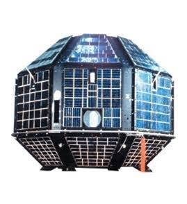 Some of India’s first satellites:1. The Rhoni RS-1 satellite mounted onto the 4th stage of the SLV-32. The SROSS-1 satellite that were launched on the ASLV rocket3. India’s first satellite, the Aryabhata4. Disassembled Aryabhata satellite, also visible are the nitrogen tanks