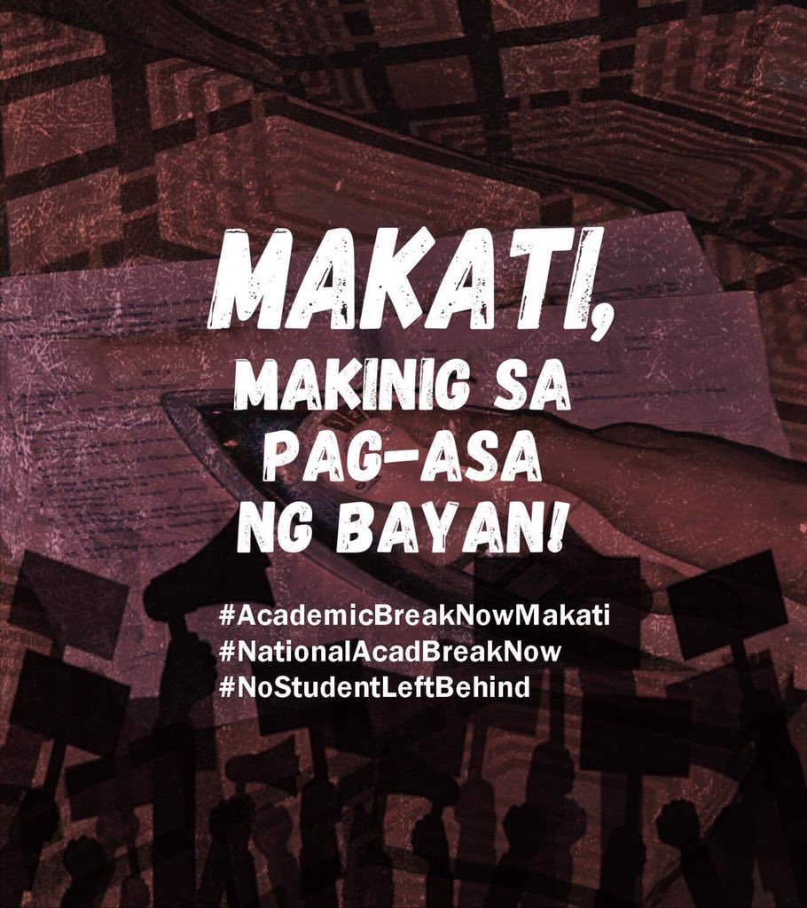 CICmaksci's tweet photo. ----- as well who have been directly affected by the devastations brought by the recent calamities, to be able to recuperate enough.

#MaksciMagingay
#AcademicBreakNow
#AcademicBreakNowMakati https://t.co/TUHazw4LJW