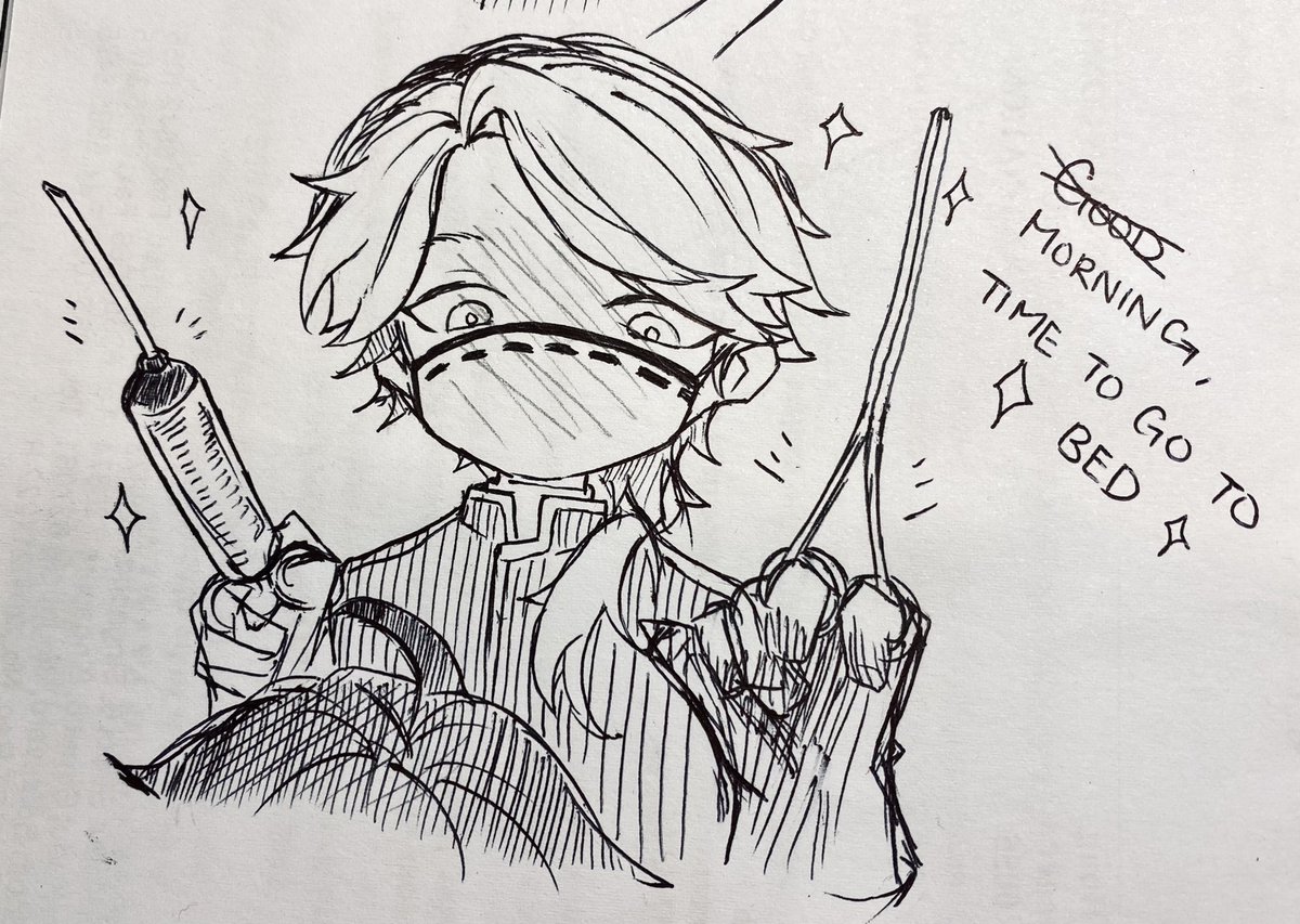 Aesop: Morning to everyone but Luca

Good night, forever ✨

AesopLuca doodle lolol 