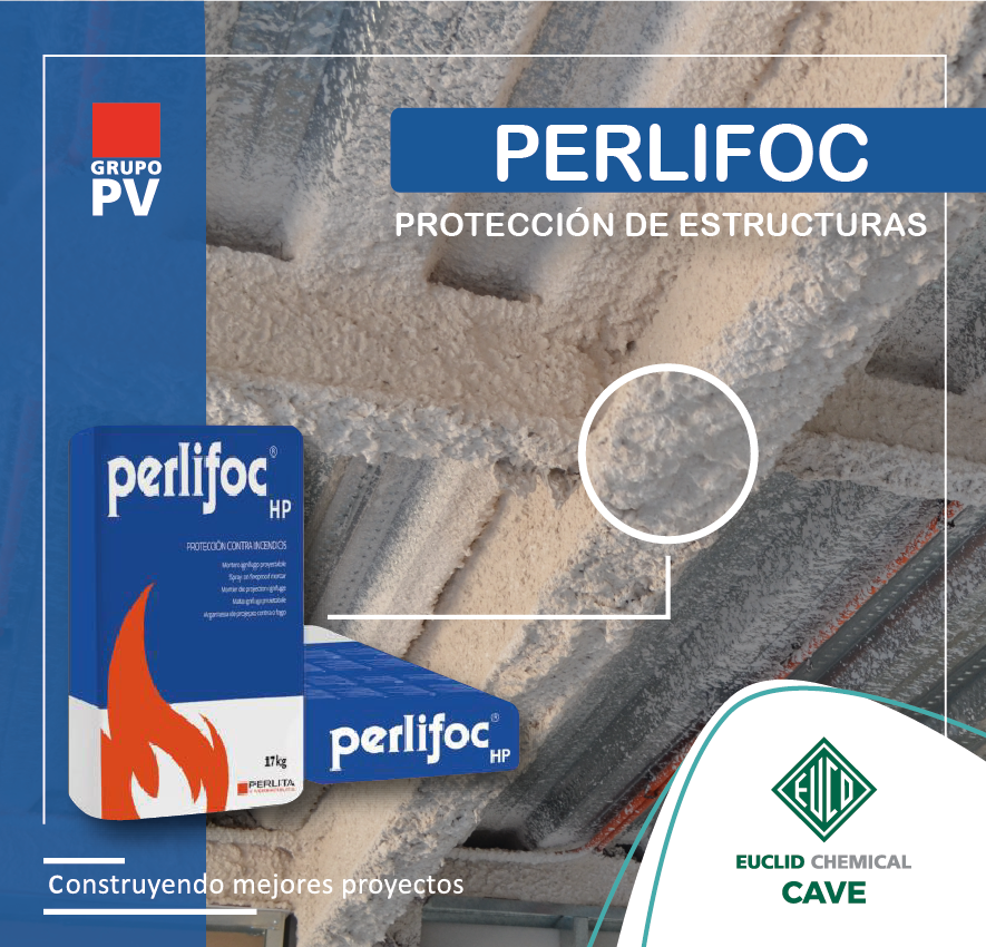 euclidcave's tweet photo. PERLIFOC HP es un mortero base yeso de mediana densidad para la protección contra el fuego de estructuras metálicas, losas y muros. 

#proteccion #estructuras #fuego #mortero #infraestructura 
#perlifoc #euclichemicalcave #30años https://t.co/VeIICd12tC