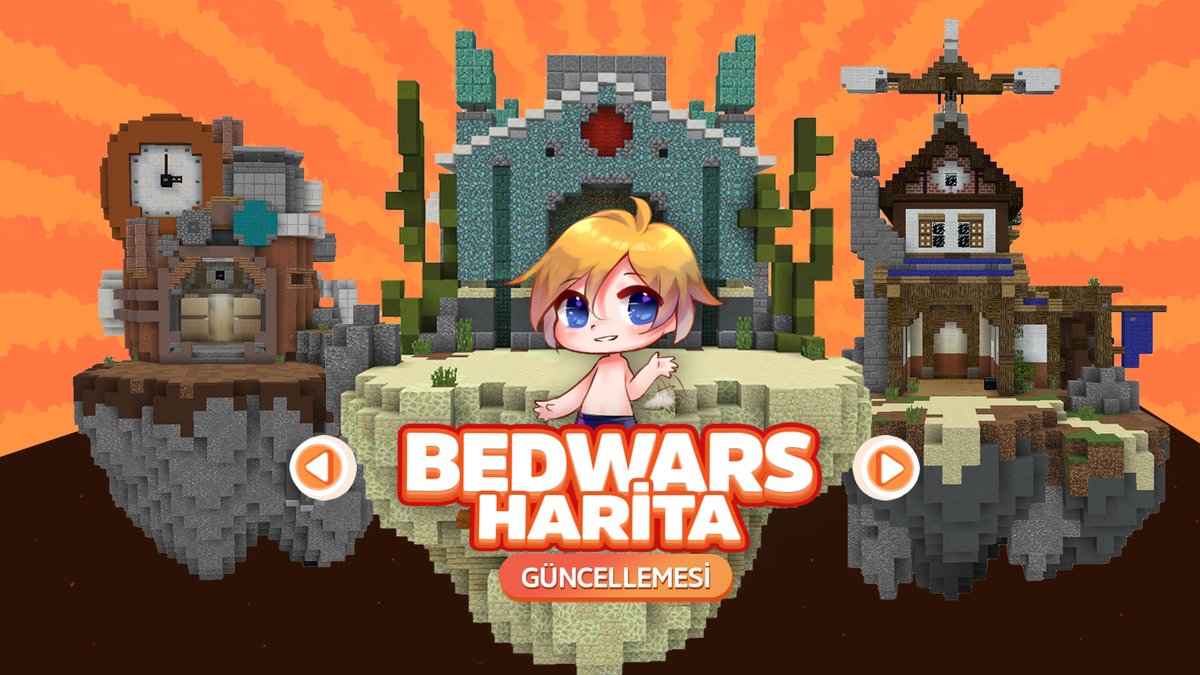 Bedwars hayranlarına muhteşem haber! Yepyeni ve birbirinden farklı 9 harita tamamlandı ve oyuna eklendi.🎉

Haritaları yakından görmek istersen lobideki "Bedwars" isimli karaktere tıklayıp oynamaya başlayabilirsin ama dikkatli ol ve yatağını korumayı unutma.

#sonoyuncu #bedwars