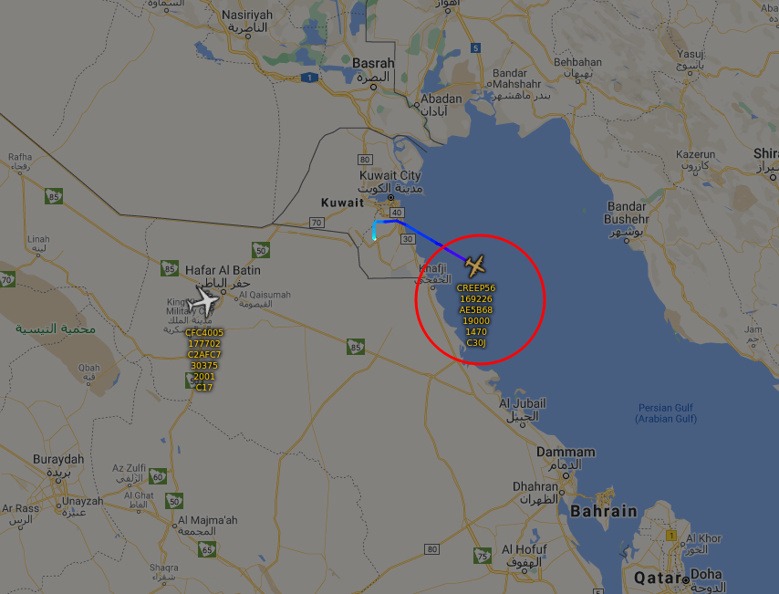 no_itsmyturn's tweet photo. #USMC (Marine Corps) 🇺🇸
#VMGR352
KC-130J #Tanker
169226 | #AE5B68 | #CREEP56
From Ahmad Al Jaber AB #Kuwait 🇰🇼
Over Persian Gulf @ 1221Z - HDG SE
https://t.co/fKQPQQVIBH https://t.co/Djf3HuFwgp