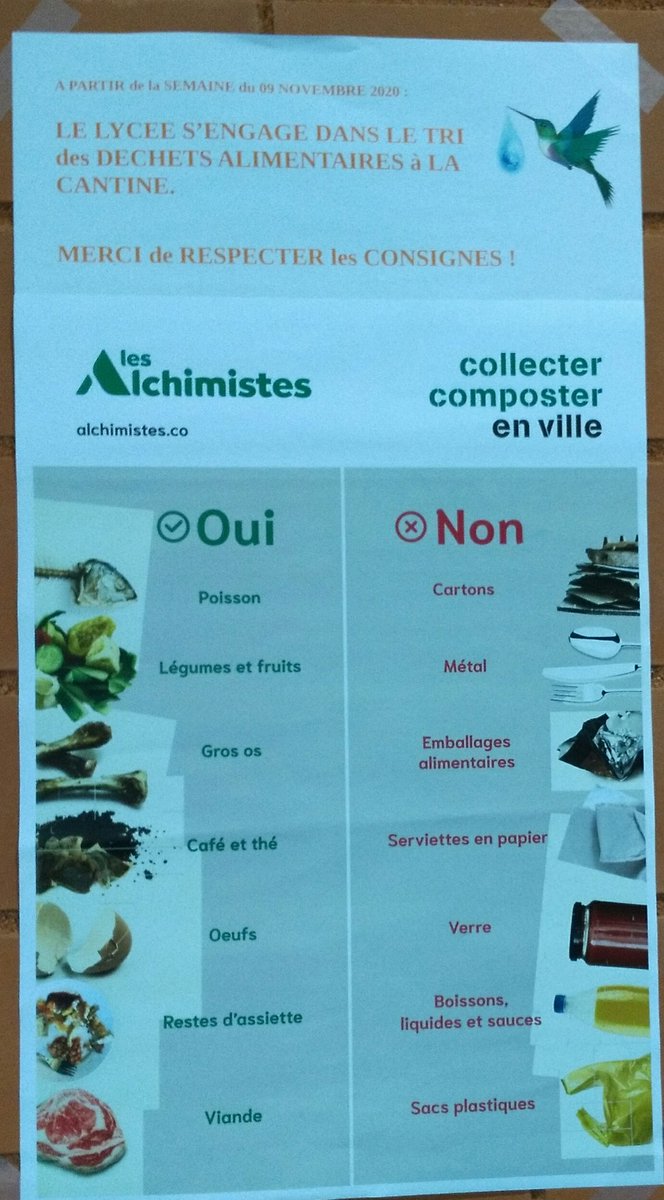 LyceeFonsorbes's tweet photo. Le lycée de Fonsorbes,#ecolycee, s'engage dans le tri des biodéchets du self qui seront transformés en compost local, en partenariat avec l'entreprise Les Alchimistes. Merci aux #ecoréférents et #clubdescolibris d'avoir accompagné ce projet @DSDEN31 @actoulouse @eddtoulouse https://t.co/Lxagmo5hob