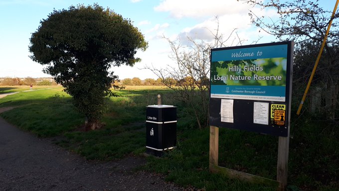 H is also for the very accurately named  #HillyFields. It's got hills! It's got fields! It's got very nice walks actually, with some great views of the town skyline. Check it out!  #AtoZofLockdownColchester https://www.visitcolchester.com/things-to-do/hilly-fields-p1190251
