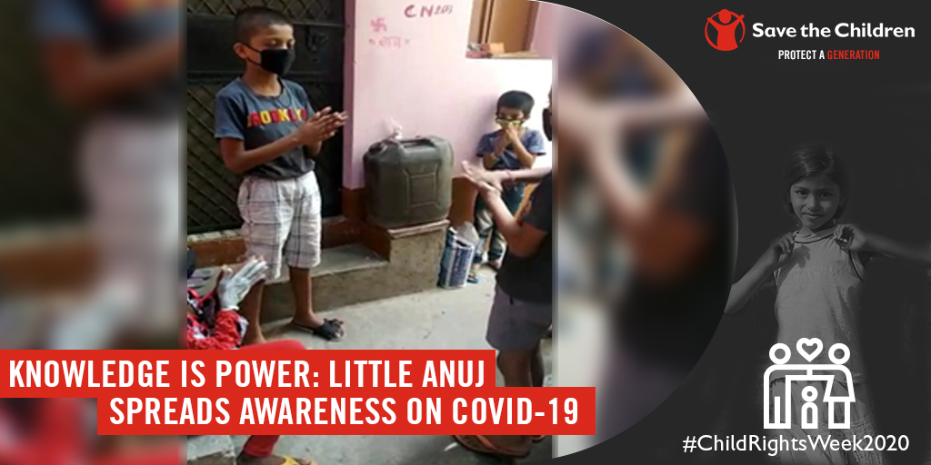 balrakshabharat's tweet image. Throughout the lockdown, our team stayed in contact with his family telephonically and shared vital information on staying safe from #COVID19. Anuj took it upon himself to disseminate this information to his community members. 
#UNCRCWeek #UNCRC #ChildRightsWeek2020