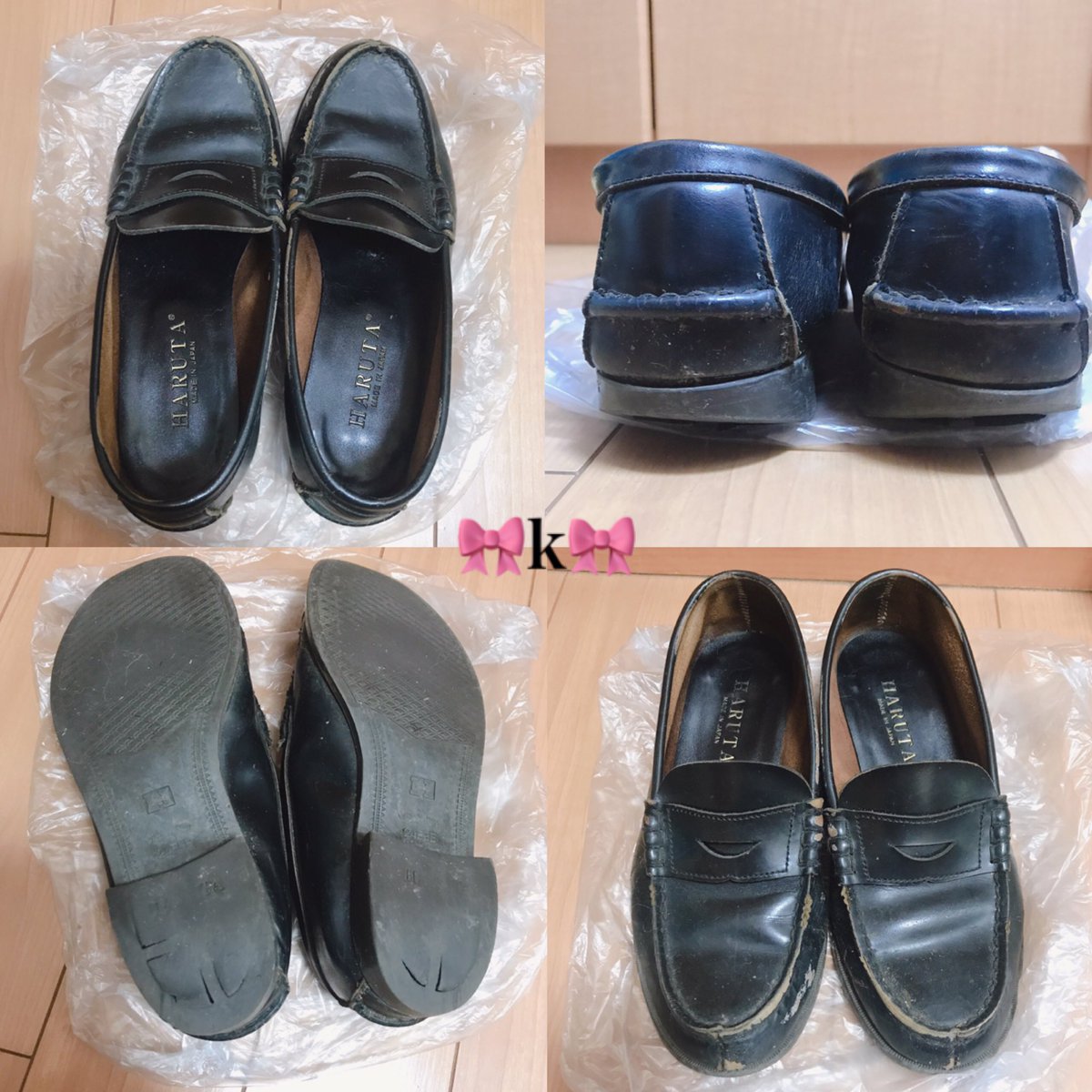 k08159507's tweet photo. 約3年間履いたローファー。
1日着用した靴下とセットです。

高く買ってくれる方優先します。
6000円〜

#売り子 
#ローファーうります 
#ローファー売ります
 #靴売ります https://t.co/po0PDMnInu