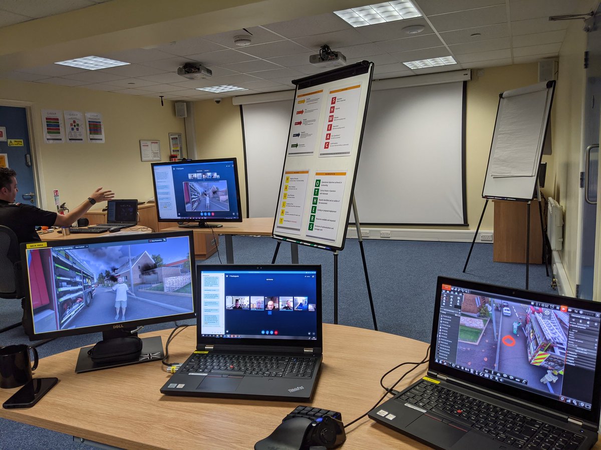 NFRSCTOA's tweet image. New Tech arrived yesterday... 💻 Straight into action today with a #sociallydistanced Development Session for some of our Level 1 Commanders 

Lots of great learning and discussions 

@northantsfire @XVRsimulation #commandtraining #alwayslearning #teamwork