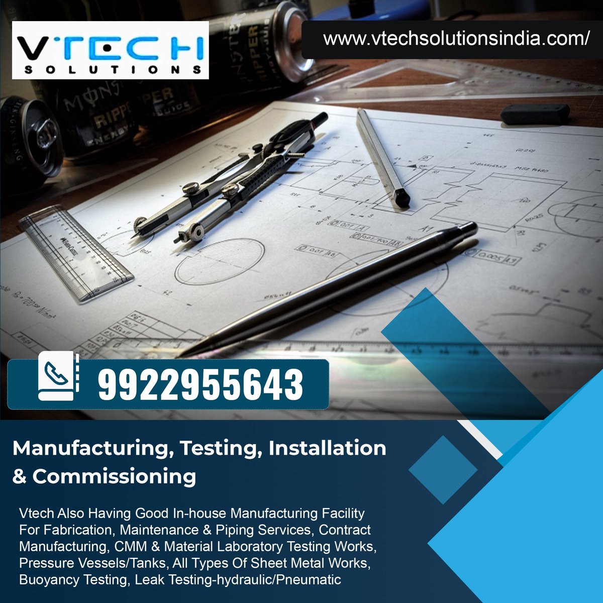 SolutionsVtech's tweet image. Vtech Solutions Is Capable To Provide Manufacturing, Testing, Installation &amp;amp; Comissioning Services.

For free Enquiry Call Us on 9922955643
info@vtechsolutionsindia.com
vtechsolutionsindia.com

#VtechSolutions #Pune