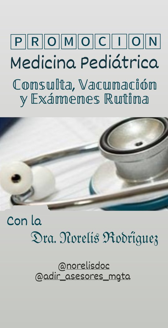 pierinamff's tweet photo. ADIR Siempre Contigo desde la Unidad de #Salud y #Bienestar te ofrece Consultas en #Pediatria y #Puericultura para mantener  la Salud de los #Niños, #Niñas y #Adolescentes .  Citas 📲 0412-0966405. Contamos con el servicio de Traslados hacia el consultorio. https://t.co/eaIlLN7Spp