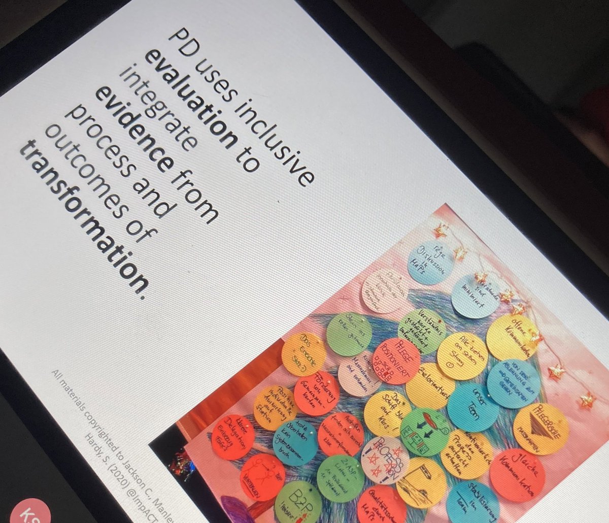 DeirdreMunro's tweet photo. Practice Development, evidence, evaluation and transformation #lovePD #globalvillagePD @IPDKim @IPDCarrie @uniofeastanglia @ImpACT_RG #whywedorresearch @smithhazelann Prof Kim Manley ‘let’s keep calm and carry on 💚 learning with and from each other #criticalCompanionship ‘ https://t.co/u6XHi0A7h9