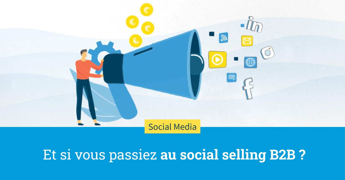 Intégrez la prospection à votre stratégie #SocialMedia avec le #SocialSelling ! 
Découvrez tout ce qu'il faut savoir sur cette nouvelle approche qui s'invite dans de nombreuses entreprises 👉bit.ly/2xGX8CY