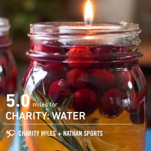 5.0 <a href="/CharityMiles/">Charity Miles</a> for <a href="/charitywater/">charity: water</a>. 🎄It’s beginning to look a lot like Christmas 😊