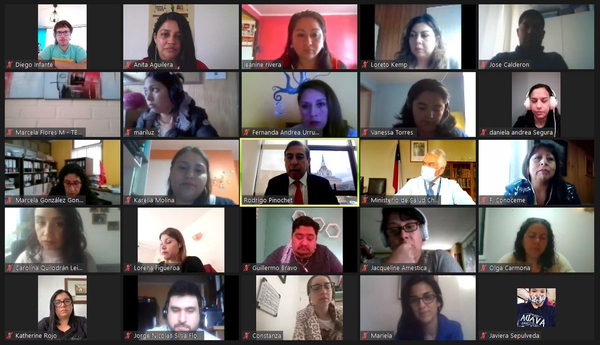 sergiogahona's tweet photo. Positiva reunión sostuvimos junto a una treintena de representantes de organizaciones del Autismo de todo Chile con Ministro @DrEnriqueParis para establecer agenda de trabajo con @ministeriosalud para unificar y sistematizar criterios para políticas públicas en la materia. https://t.co/wHyONB9GSp