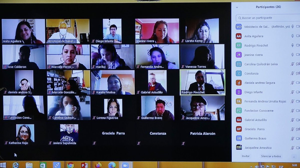 ministeriosalud's tweet photo. [Agenda Legislativa]

Ministro @DrEnriqueParis sostiene reunión, vía teleconferencia con Asociaciones con Autismo y el diputado @sergiogahona. https://t.co/DOjiVDSbzf