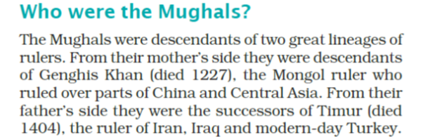 Thread: How to Whitewash Mughal Kings: Lessons from NCERT Grade 7:Step 1: Paint a grand picture of the family lineage