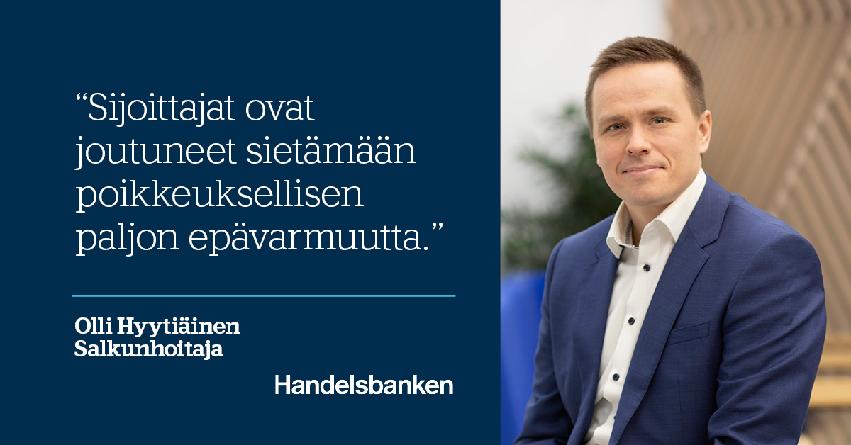 Sijoittajat odottavat seesteisiä aikoja, mutta tänä vuonna niistä on voitu vain haaveilla. Marraskuu on tuonut vihdoin uudenlaista toiveikkuutta. Miltä tulevat kuukaudet näyttävät? Lue tuore sijoitusuutiskirjeemme 👉email.info.handelsbanken.fi/newsletterweb/…

#sijoittaminen #osakemarkkinat #talous