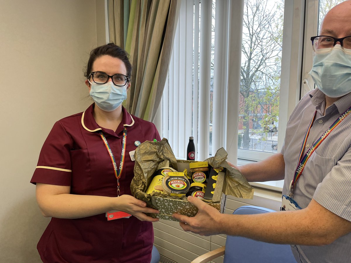 Secret Santa delivered a <a href="/marmite/">Marmite</a> starter kit to <a href="/LouiseEnright87/">Louise (she/her) 🇮🇪</a> today! Congrats on your promotion! @cxh_surgery <a href="/MerlynMarsden/">Merlyn Marsden 💙</a> <a href="/Imperialpeople/">Imperial People 💙</a> #TeamCXH