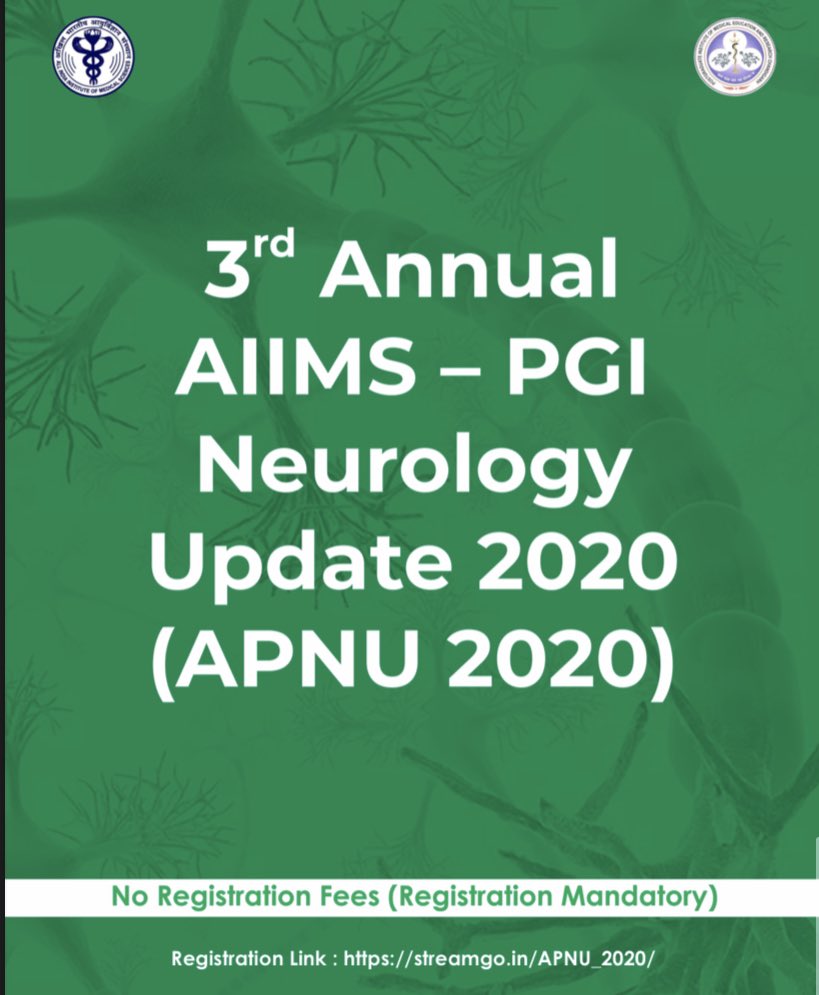 AIIMS_Neurology (@aiimsneurology) on Twitter photo Third Annual AIIMS-PGI Neurology Update will be conducted online from Nov 23-29; 6-9 pm IST. #neurologyresidents #neurologists #aiimspgineurologyupdate <a href="/aiims_newdelhi/">AIIMS, New Delhi 🇮🇳</a> <a href="/AIIMSRDA/">RDAAIIMS DELHI</a> <a href="/AiimsCnmd/">AIIMS-CNMD</a> #MedTwitter #NeuroTwitter <a href="/Anu_Gupta_AIIMS/">Anu Gupta</a> <a href="/vishnuvy/">vishnu v y</a> <a href="/WorldStrokeEd/">World Stroke Academy</a> Third Annual AIIMS-PGI Neurology Update will be conducted online from Nov 23-29; 6-9 pm IST. #neurologyresidents #neurologists #aiimspgineurologyupdate <a href="/aiims_newdelhi/">AIIMS, New Delhi 🇮🇳</a> <a href="/AIIMSRDA/">RDAAIIMS DELHI</a> <a href="/AiimsCnmd/">AIIMS-CNMD</a> #MedTwitter #NeuroTwitter <a href="/Anu_Gupta_AIIMS/">Anu Gupta</a> <a href="/vishnuvy/">vishnu v y</a> <a href="/WorldStrokeEd/">World Stroke Academy</a>