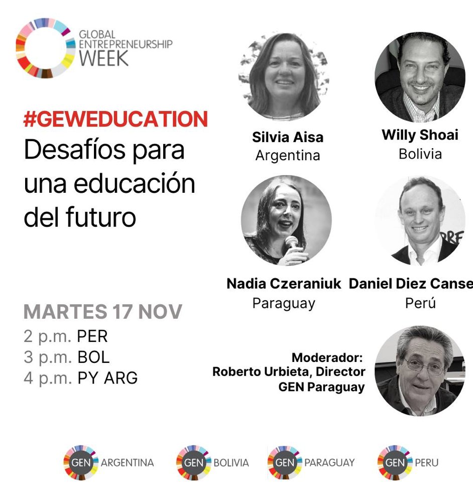 Empezó la semana del #emprendimiento mundial. La conectividad on-line nuevamente une esfuerzos transfronterizos para traer una agenda potente de contenidos. Registro de participantes. bit.ly/GEW-2020
#GEWEDUCATION #GEW2020