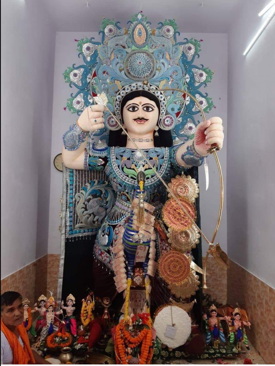 On left - Mahishgoth Kartikeya, Sonamukhi(Bankura). 450 years old. It was started by buffalo shephards.Elder Kartikeya & middle Kartikeya - both are 350+ years old.