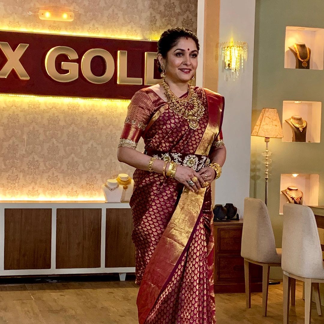 Our Golden Beauty😍💫 Queen♥️ @meramyakrishnan #RamyaKrishnan  #QueenRamyaKrishnan, image size:1080x1080