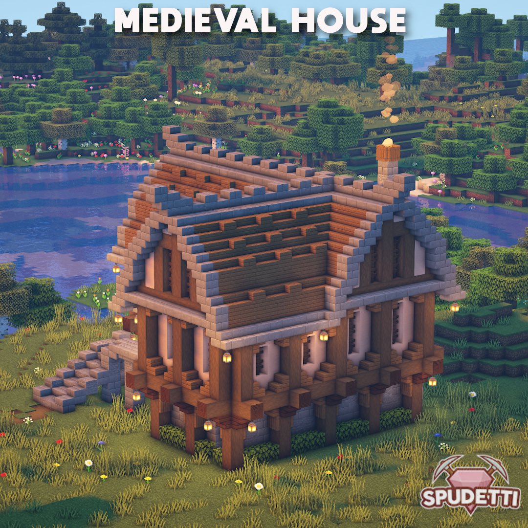 Minecraft Medieval House Build