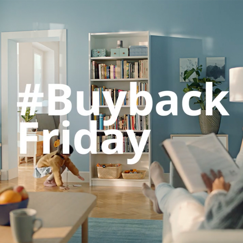 #BuyBackFriday is a "global circularity experiment" launching by <a href="/IKEAUK/">IKEA UK</a> 👏 

The aim is to buy back old IKEA furniture from people to give it a second life. The campaign is running to promote sustainable consumption for customers. ♻️ 

Read more here: creativeboom.com/inspiration/ik…
