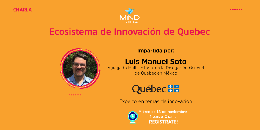 mindmexico's tweet photo. Dentro del mes internacional de #MINDVirtual 🌎

Quebec es la provincia donde existen más investigadores en inteligencia artificial en el mundo 🤖 Aprende en nuestra #charlavirtual de su ecosistema de innovación 

Aquí te registras GRATIS 👉 https://t.co/bmCQixRHcn https://t.co/kxhpiTQUI1