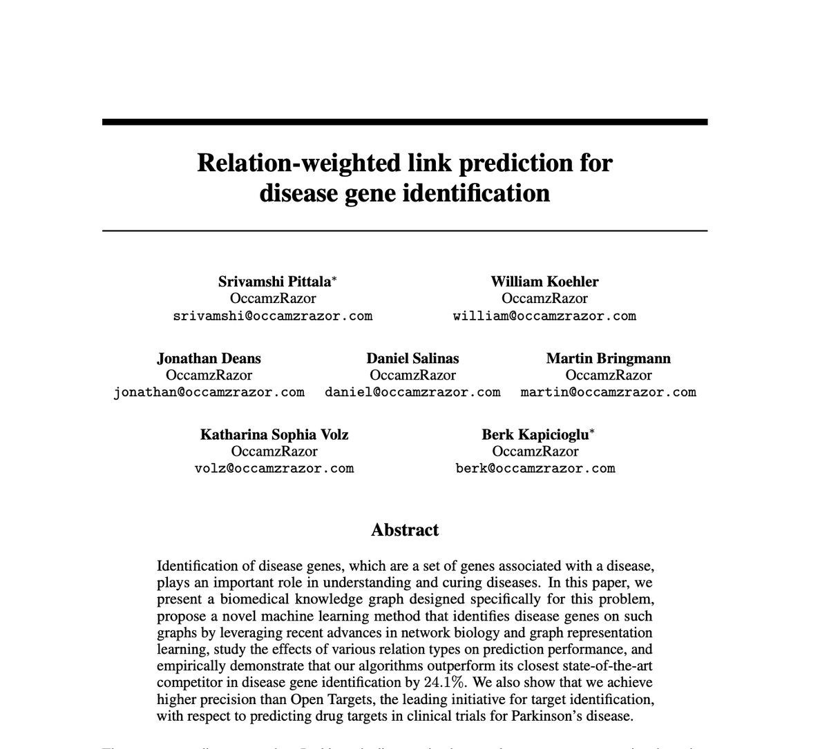 DrKVolz's tweet photo. I am incredibly proud of our team for getting a publication accepted at the prestigious @NeurIPSConf https://t.co/Je2UBVnzQM @OccamzRazorCom https://t.co/sFy1Dwr3eC
