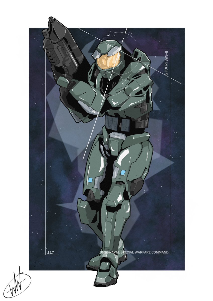 sabby_quint's tweet photo. "Mix things up a little..."

I tried something new. I was trying to do a specific texture but I never figured it out, so this took all of yesterday.
What do think of these.
Bonus version with other colors.
#Halo #art https://t.co/iMqAidME36