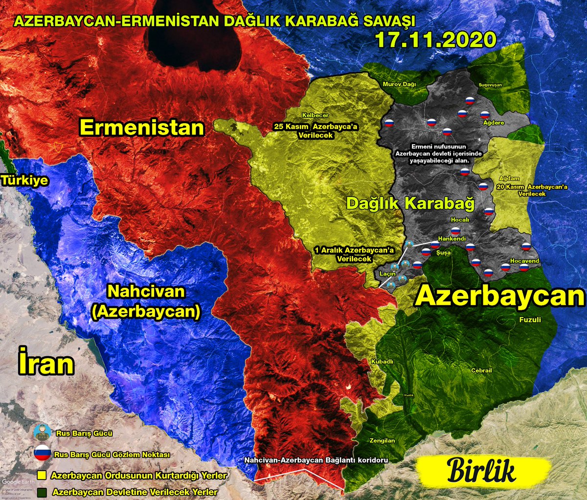 Birlikmedia's tweet photo. Azerbaycan Ermensitan Savaşı Son durum Haritası
Rus Barış Gücü Gözlem Noktaları
17.11.2020
https://t.co/ElonLGsbp9
#Azerbajian #Armenia #Azərbaycan
#Map #Armymap #Harita #HOCALI #hankendi #şuşa #Shusha #hocalı #fuzuli #Aliyev #Russiaarmy #Azərbaycan #Azerbajian https://t.co/1H1vjQKoti