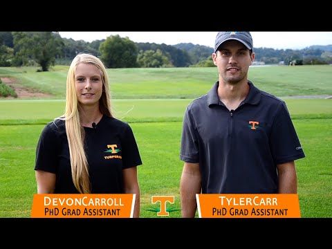 UTturfgrass's tweet photo. What's it like to be a graduate student in turfgrass? @turfgirl24 &amp; @TylerTalksTurf provide an inside look into their experience @UTPlantSciences cc: @WSSA_GSO @ACSGradStudents @UTKGradSchool https://t.co/zevvowWso5 https://t.co/9QMnykAkbR