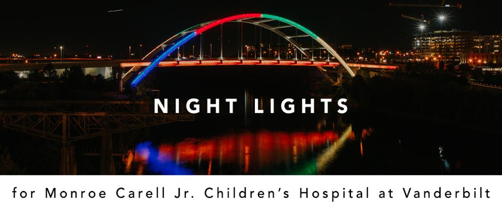 VUMCchildren's tweet photo. Tonight is our second annual Night Lights tradition where Nashville &amp; surrounding areas lights up the night skies in support of our patients, families &amp; staff. This also signals the kickoff to the holiday giving season! Tune in to our FB Live @ 5:30pm. https://t.co/0t2vyHYUvO https://t.co/qyDSMXvGOW