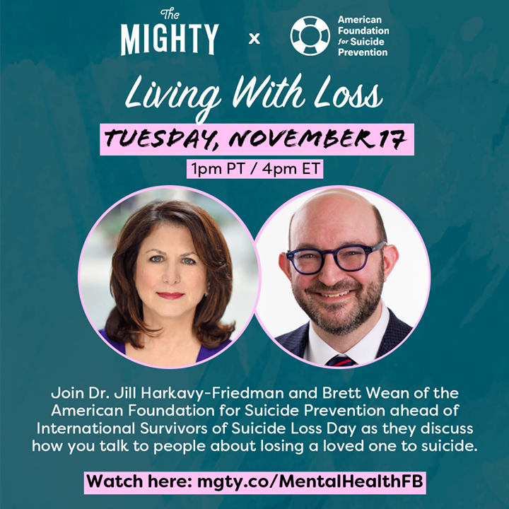 afspnational's tweet photo. Please join us TODAY for our next Ask Dr. Jill: Living With Loss at 4 pm ET in partnership with @TheMightySite! 

Tune in to Mental Health on The Mighty: https://t.co/CDzrnna4GW https://t.co/OGTLJX1Pp5