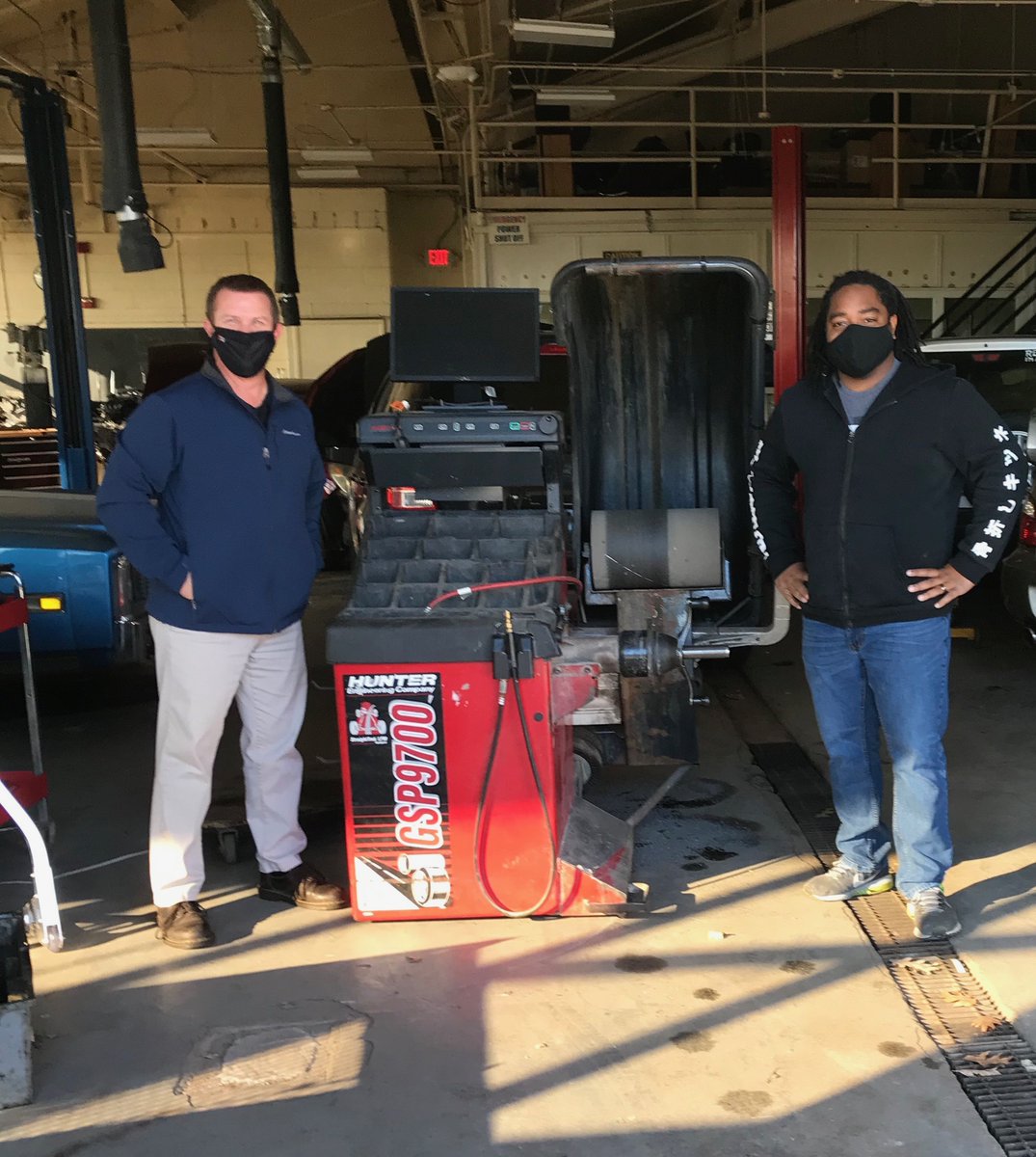 A2SchoolsCTE's tweet photo. A BIG thank you to @GermainHondaA2  for the donation of a Hunter tire balancing machine last week to the Pioneer CTE Automotive lab! https://t.co/eEupO7JAyA