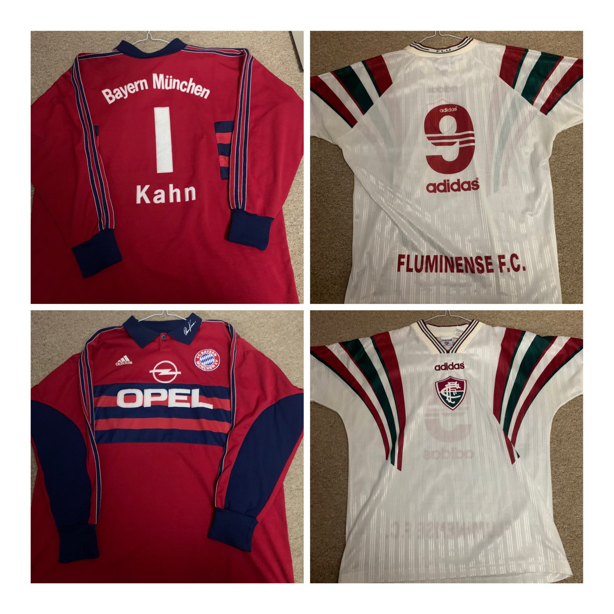 Atletico - Joao Felix - L - BNWT £35PSG - XL - PlayerSpec - BNWT £50Barca XL - PlayerSpec - BNWT £30Bayern GK - Kahn - XXL £80Fluminese - XL? £80Lyon - Benzema - XL £55Sweden - Larsson - M £60