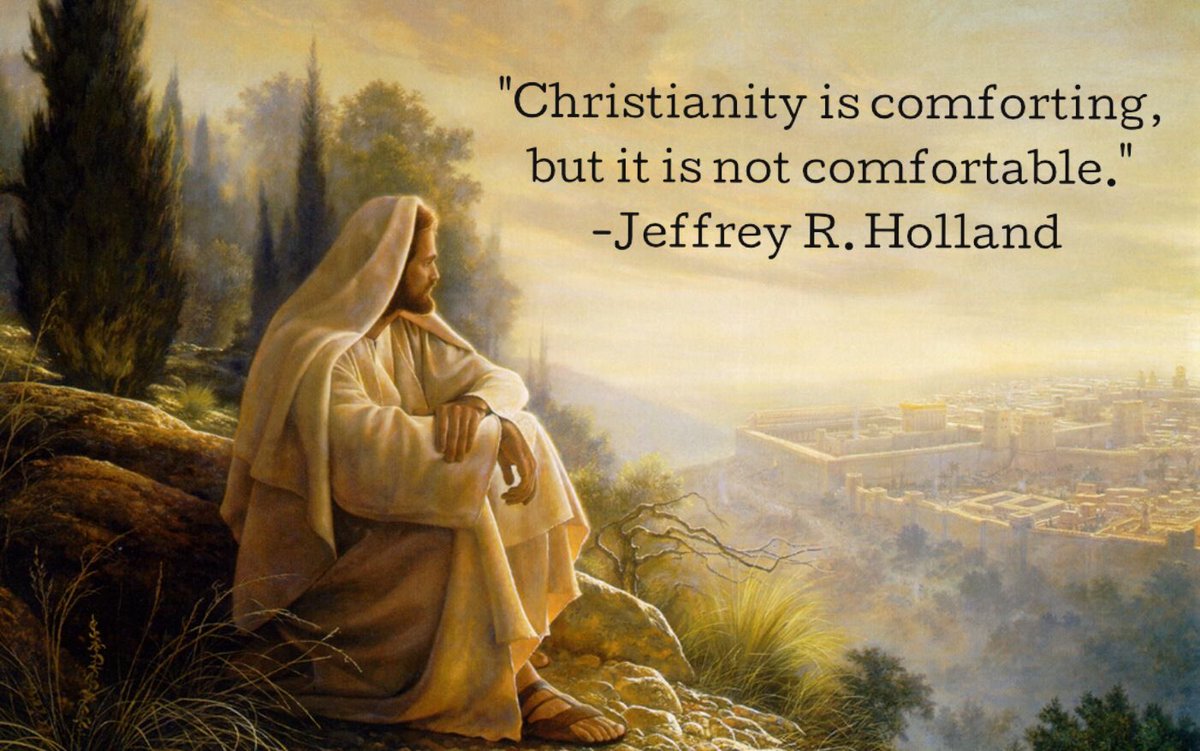 I feel the truth of this statement more keenly with every passing year. I believe in Christ, I am a Christian and I know that everyone deserves respect and love. It is not always comfortable to be a Christian, but I always find comfort in Christ.